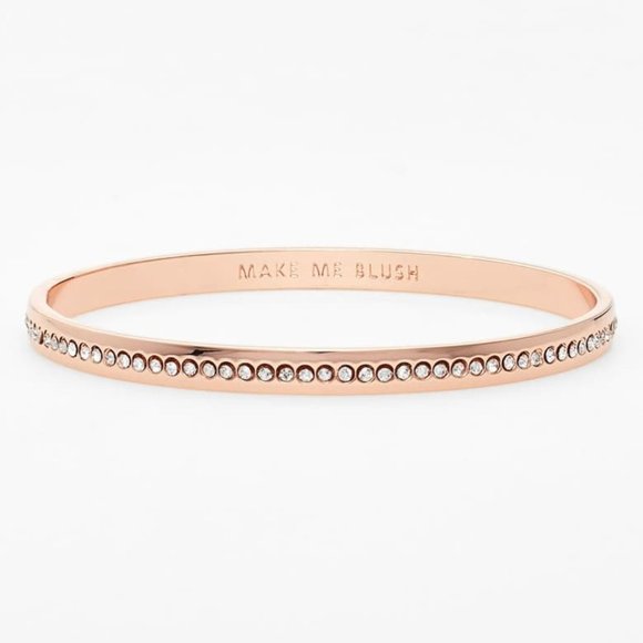 kate spade Jewelry - Kate Spade NY 'Idiom - make me blush' Pavé Bangle